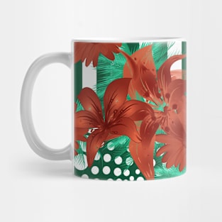 red flowers Mug